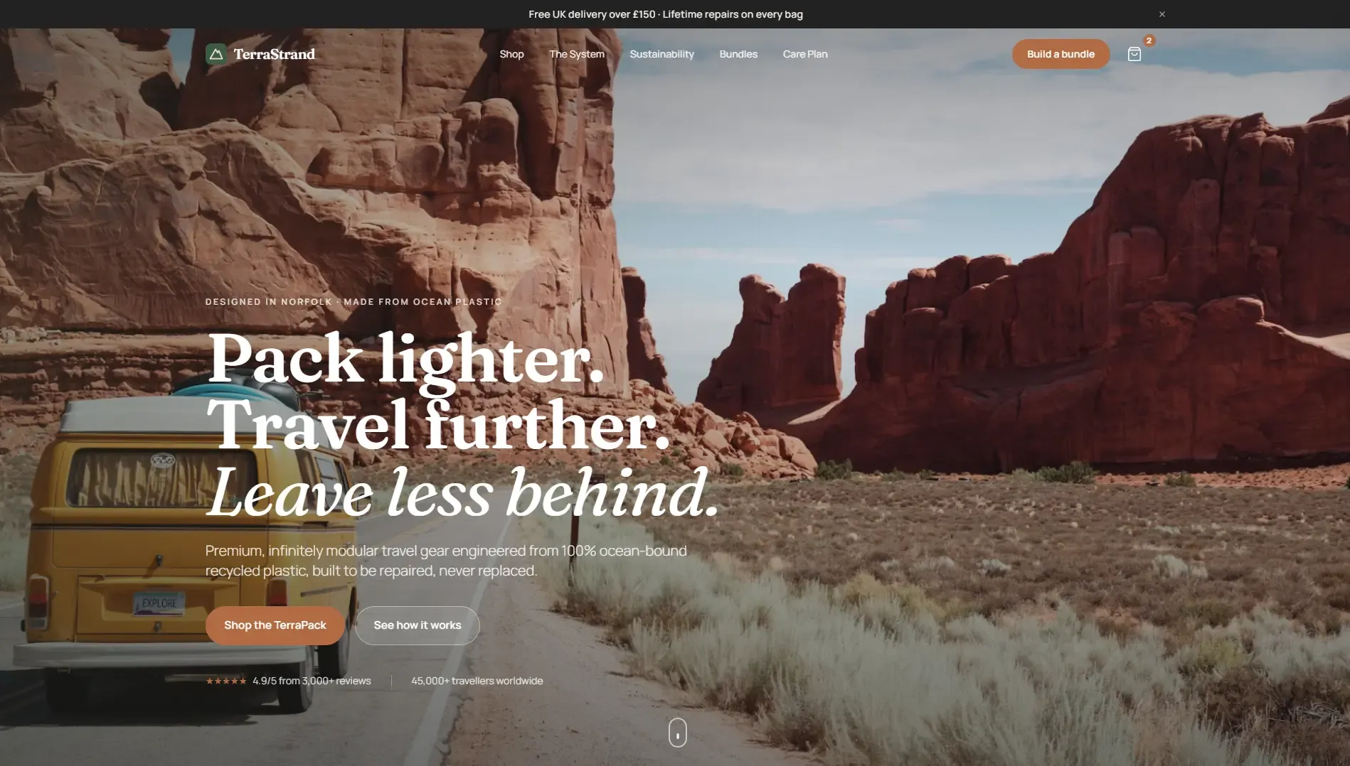 TerraStrand website preview
